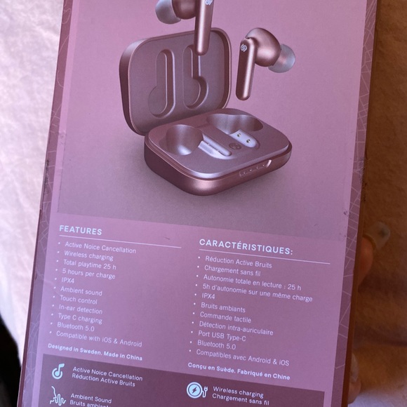 NWB Noise Cancelling Rose Gold London EarPods - Picture 7 of 11